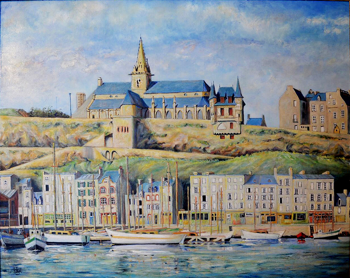 Granville, le port, la haute ville